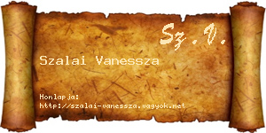 Szalai Vanessza névjegykártya