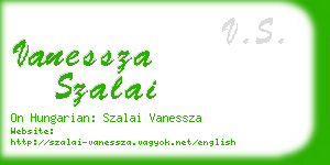 vanessza szalai business card